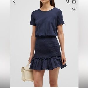 Veronica Beard
Aberdeen Short Sleeve Smocked Mini Dress